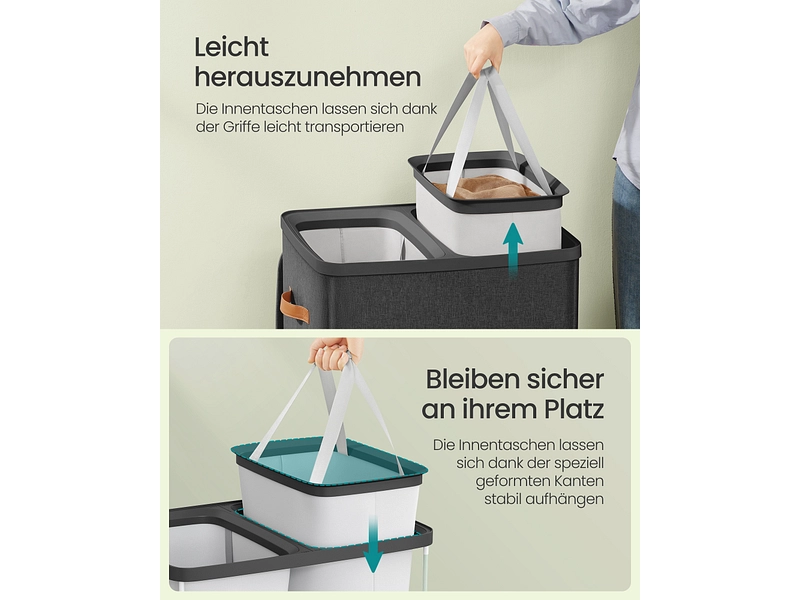 SONGMICS Wäschekorb black SONGMICS Wäschekorb black