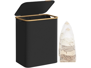 SONGMICS Wäschekorb black