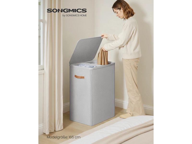 SONGMICS Wäschekorb grau SONGMICS Wäschekorb grau
