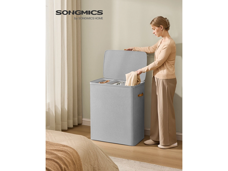 SONGMICS Wäschekorb grau SONGMICS Wäschekorb grau