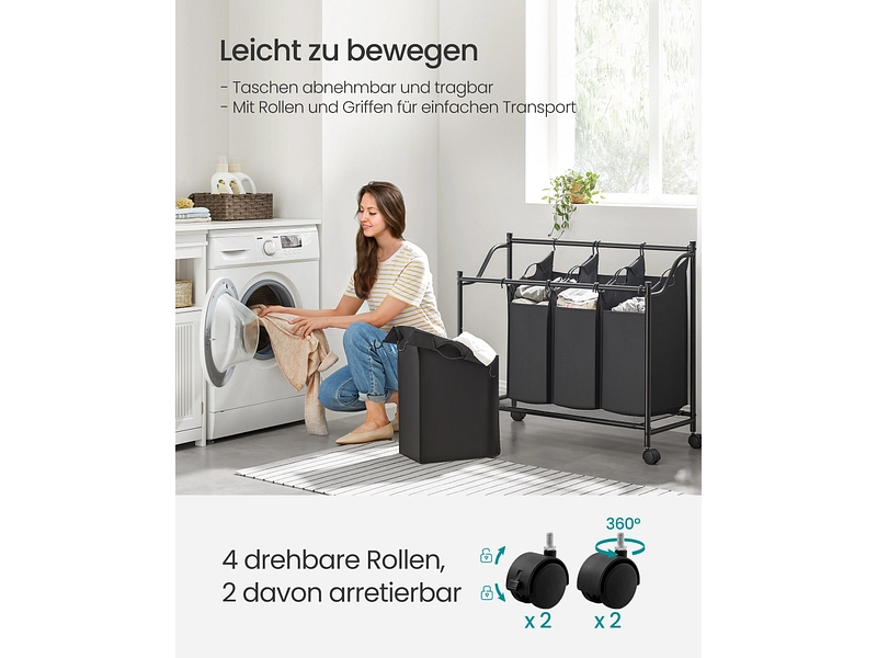 SONGMICS Wäschekorb black SONGMICS Wäschekorb black