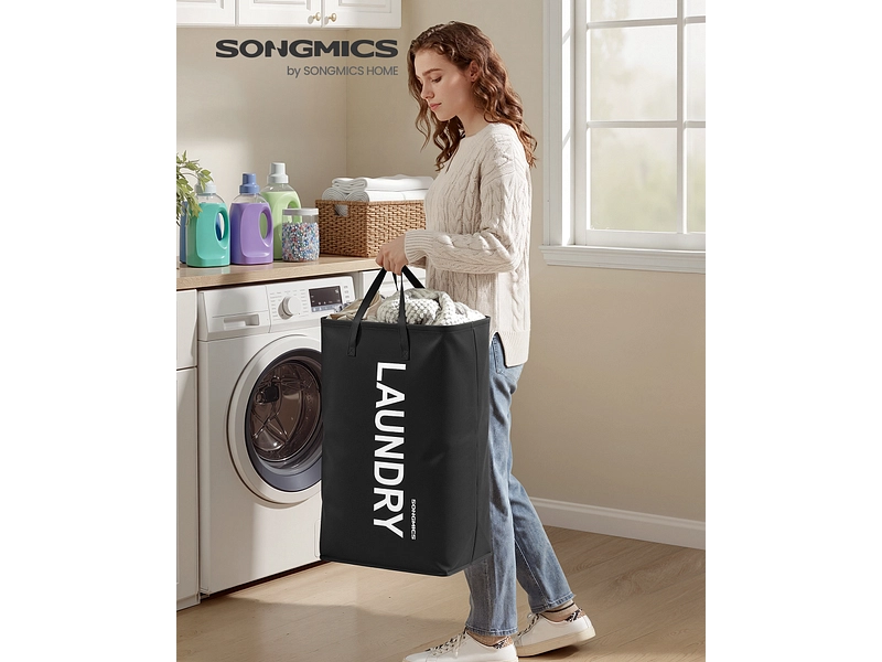 SONGMICS Wäschekorb black