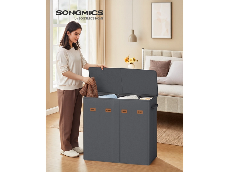 SONGMICS Wäschekorb dunkelgrau SONGMICS Wäschekorb dunkelgrau