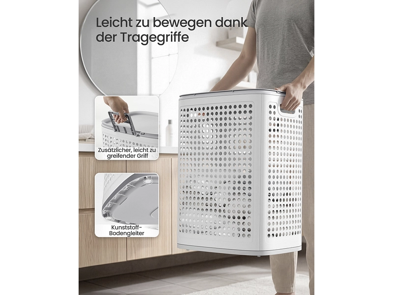 SONGMICS Wäschekorb weiss SONGMICS Wäschekorb weiss