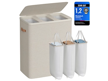 SONGMICS Wäschekorb beige SONGMICS Wäschekorb beige
