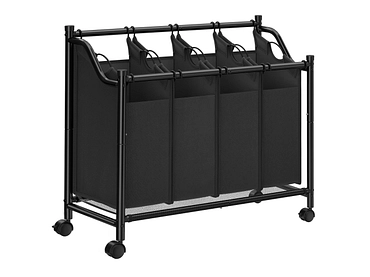 SONGMICS Wäschekorb black