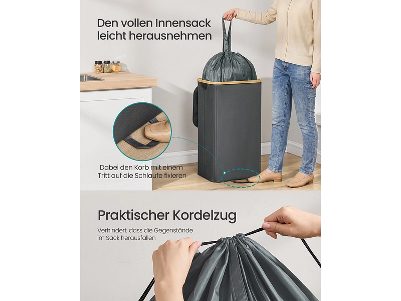 SONGMICS Tüte für Flasche grau SONGMICS Tüte für Flasche grau