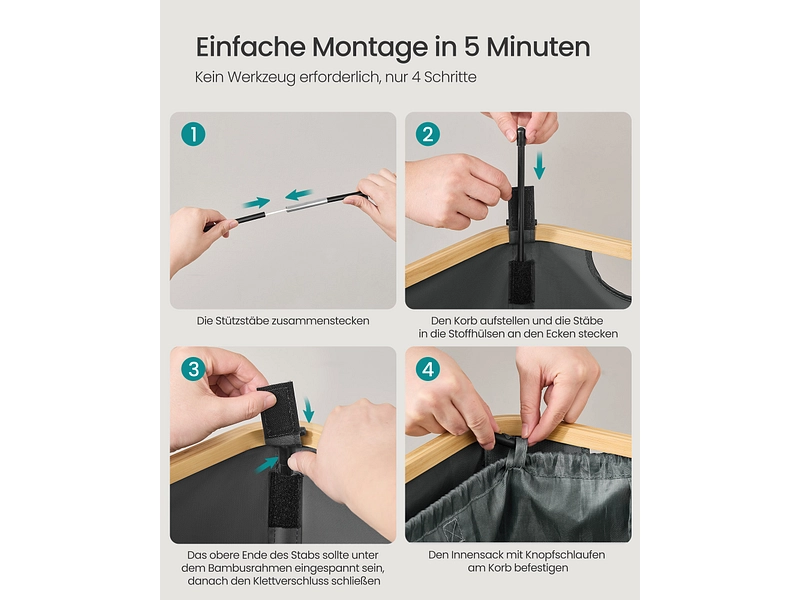 SONGMICS Tüte für Flasche grau SONGMICS Tüte für Flasche grau