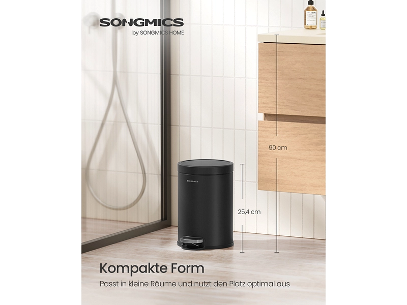 SONGMICS Abfalleimer black SONGMICS Abfalleimer black