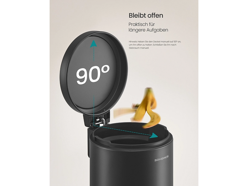 SONGMICS Abfalleimer black SONGMICS Abfalleimer black