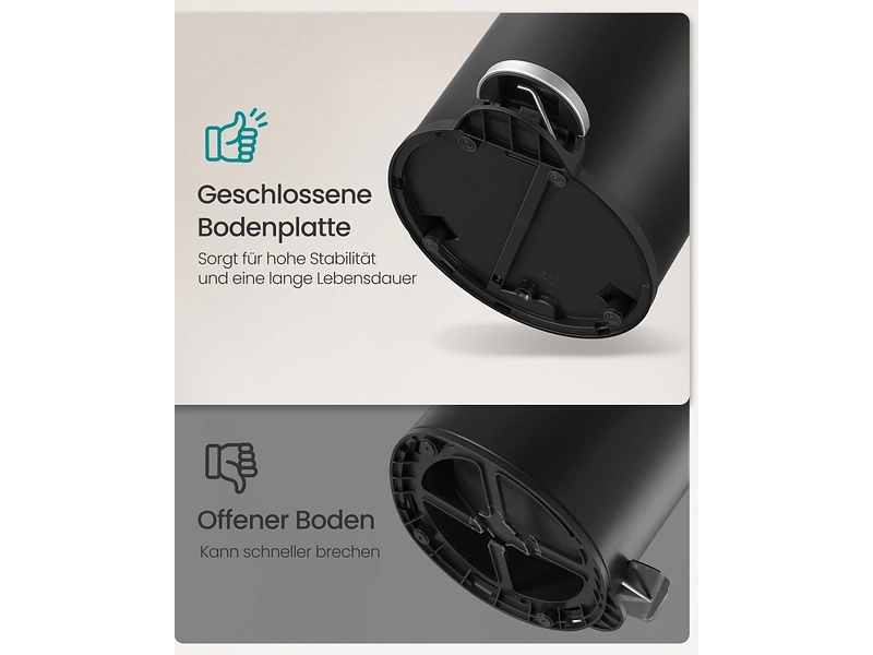 SONGMICS Abfalleimer black SONGMICS Abfalleimer black