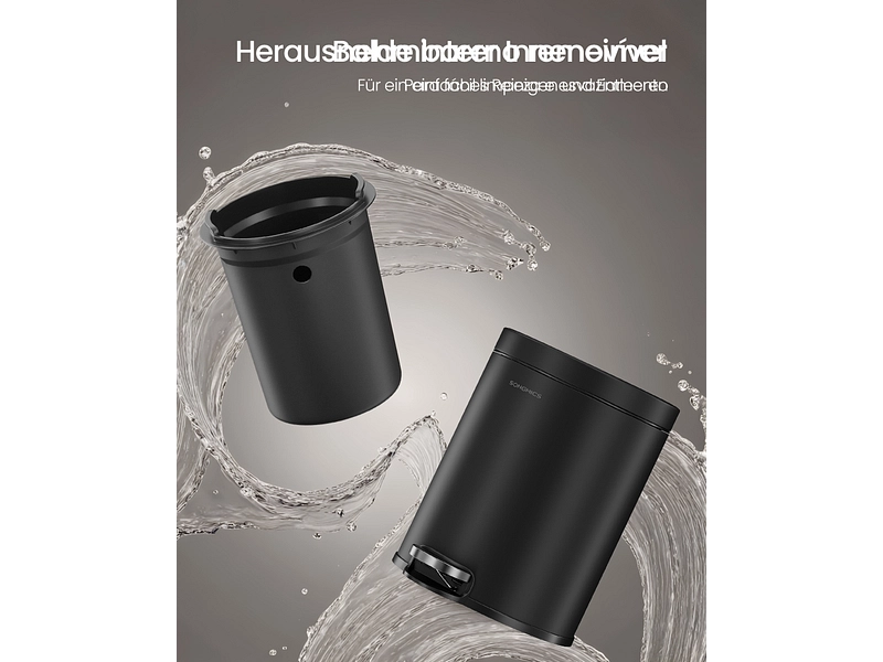 SONGMICS Abfalleimer black SONGMICS Abfalleimer black