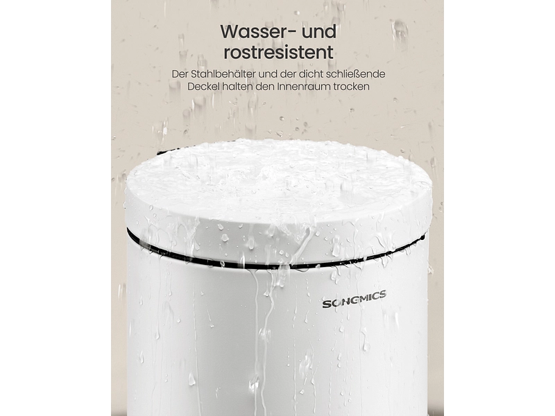 SONGMICS Abfalleimer weiss SONGMICS Abfalleimer weiss