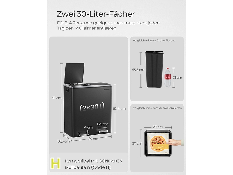 Pattumiera 60 L Pattumiera 60 L