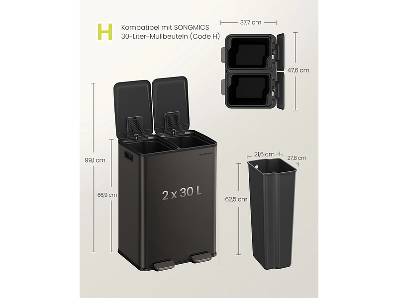 Pattumiera 60 L