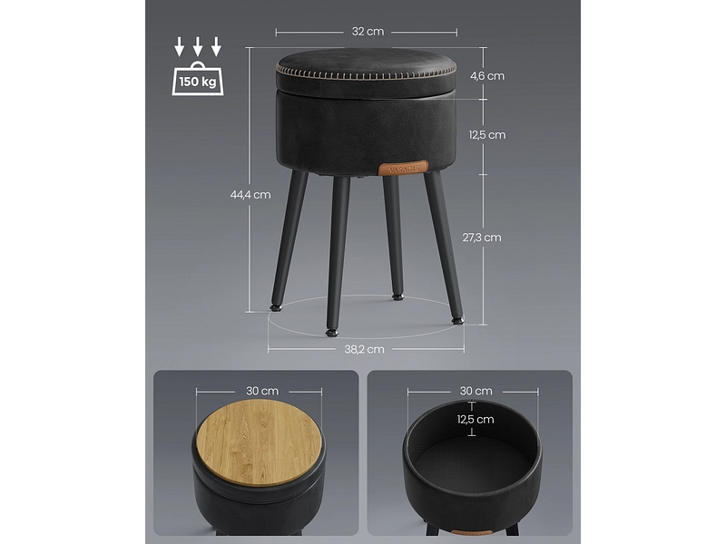 Pouf contenitore VASAGLE