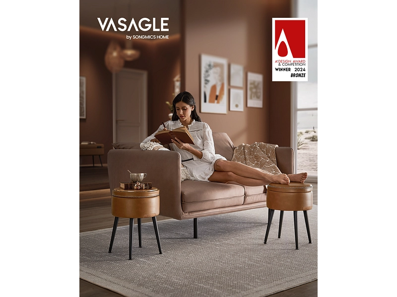 Pouf contenitore VASAGLE