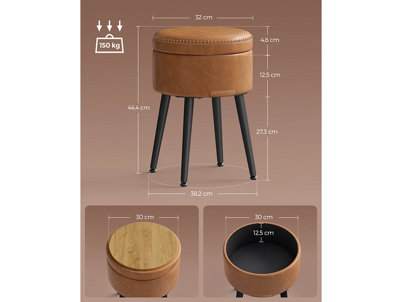 Pouf contenitore VASAGLE
