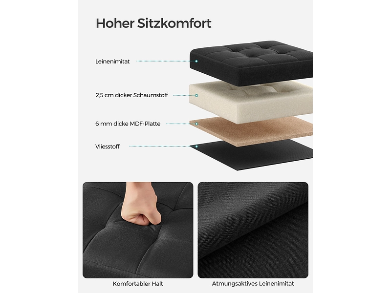 Aufbewahrungshocker SONGMICS