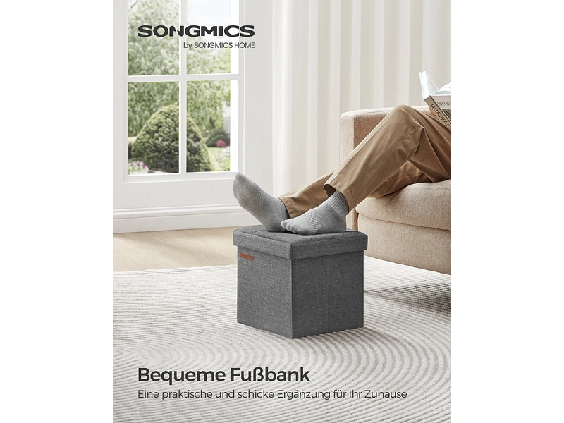 Pouf de rangement SONGMICS