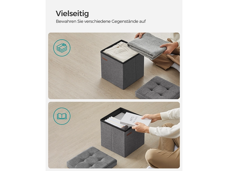 Pouf de rangement SONGMICS