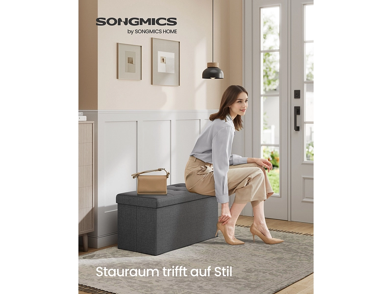 Pouf de rangement SONGMICS