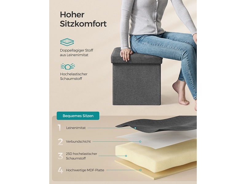 Pouf contenitore SONGMICS