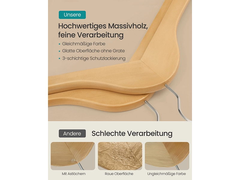 SONGMICSSet mit 20 Kleiderbügeln SONGMICSSet mit 20 Kleiderbügeln