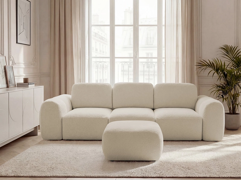 3er Sofa mit Hocker BOBOCHIC MONTAIGNE 3er Sofa mit Hocker BOBOCHIC MONTAIGNE