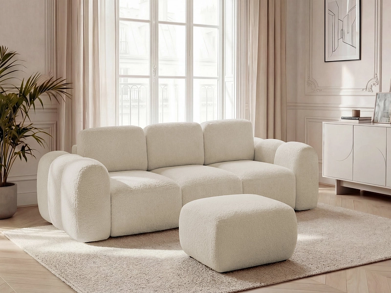 3er Sofa mit Hocker BOBOCHIC MONTAIGNE 3er Sofa mit Hocker BOBOCHIC MONTAIGNE