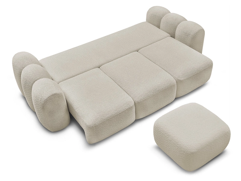3er Sofa mit Hocker BOBOCHIC MONTAIGNE 3er Sofa mit Hocker BOBOCHIC MONTAIGNE