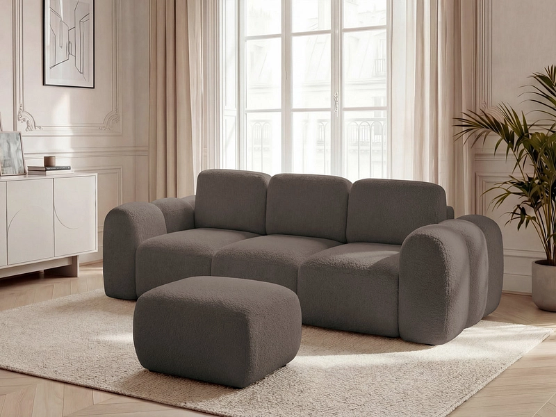 3er Sofa mit Hocker BOBOCHIC MONTAIGNE 3er Sofa mit Hocker BOBOCHIC MONTAIGNE