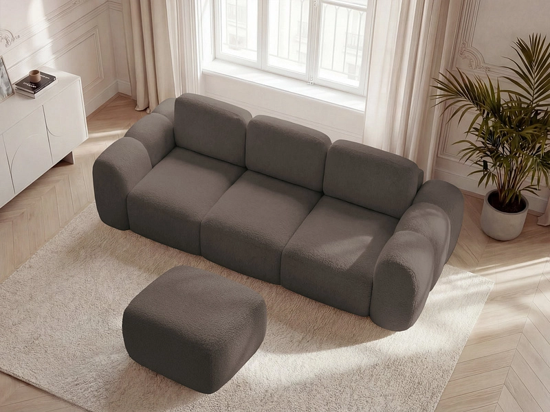 3er Sofa mit Hocker BOBOCHIC MONTAIGNE 3er Sofa mit Hocker BOBOCHIC MONTAIGNE