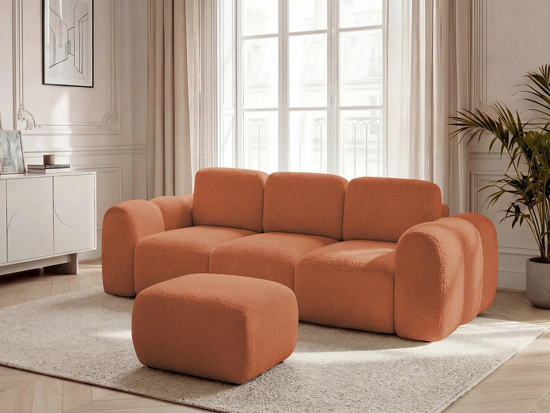 3er Sofa mit Hocker BOBOCHIC MONTAIGNE 3er Sofa mit Hocker BOBOCHIC MONTAIGNE
