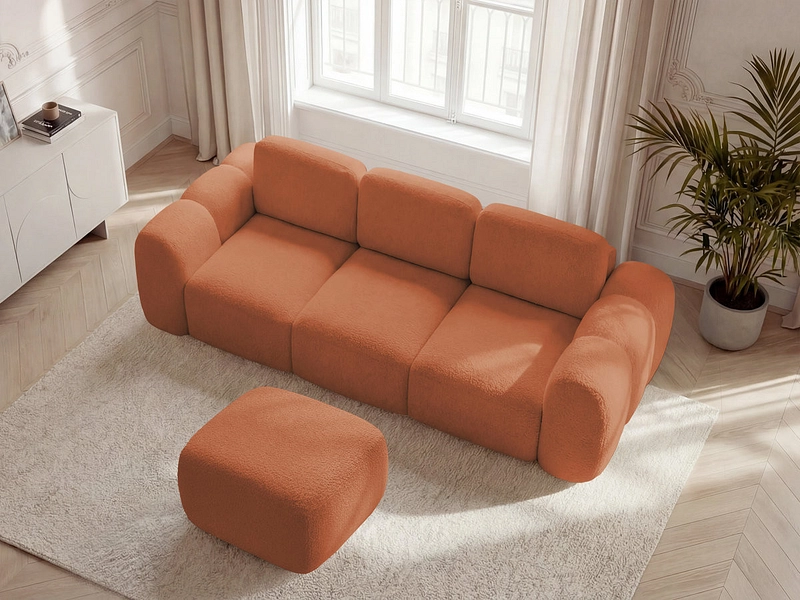 3er Sofa mit Hocker BOBOCHIC MONTAIGNE 3er Sofa mit Hocker BOBOCHIC MONTAIGNE