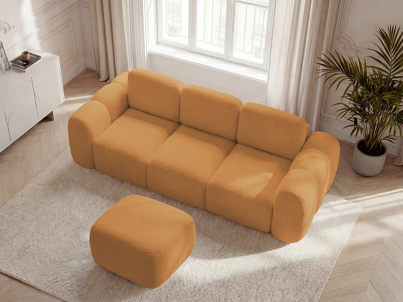3er Sofa mit Hocker BOBOCHIC MONTAIGNE 3er Sofa mit Hocker BOBOCHIC MONTAIGNE