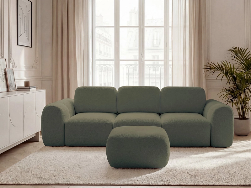 3er Sofa mit Hocker BOBOCHIC MONTAIGNE 3er Sofa mit Hocker BOBOCHIC MONTAIGNE