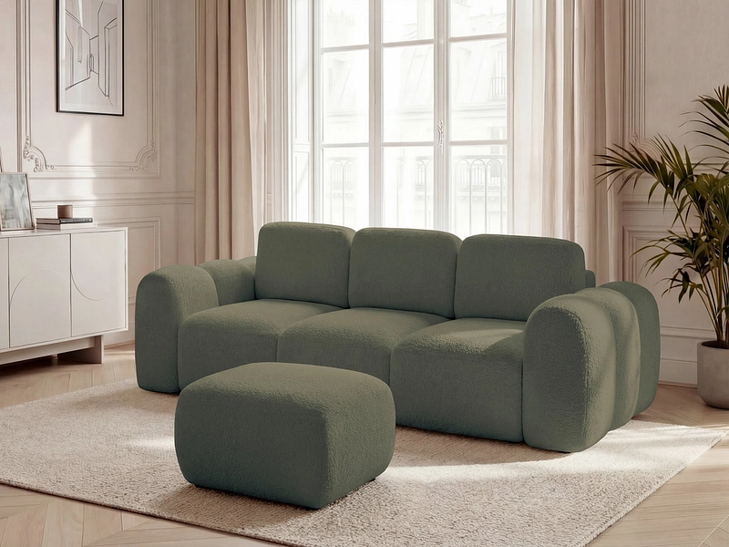 3er Sofa mit Hocker BOBOCHIC MONTAIGNE 3er Sofa mit Hocker BOBOCHIC MONTAIGNE