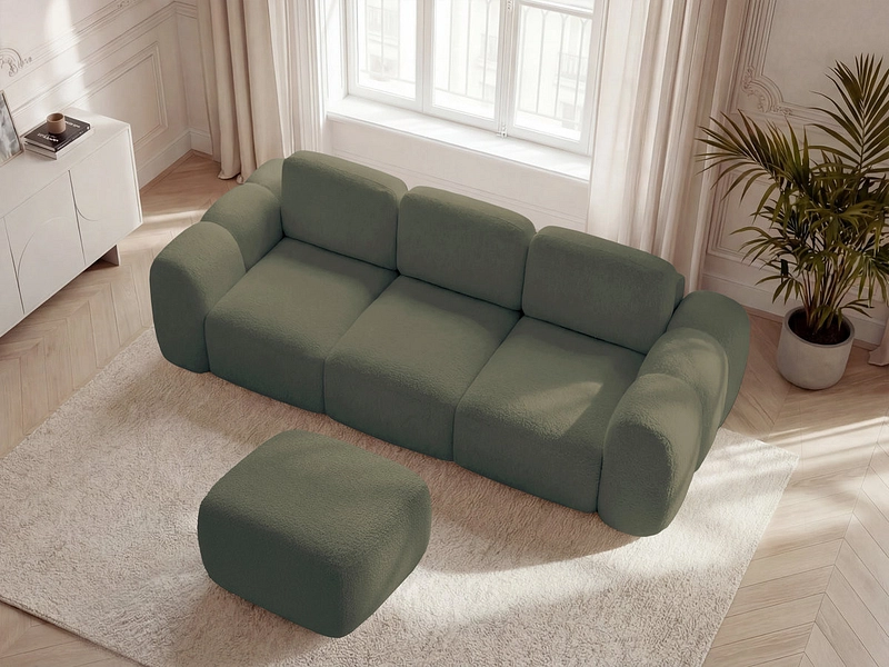 3er Sofa mit Hocker BOBOCHIC MONTAIGNE 3er Sofa mit Hocker BOBOCHIC MONTAIGNE