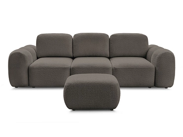 3er Sofa mit Hocker BOBOCHIC MONTAIGNE