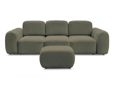 3er Sofa mit Hocker BOBOCHIC MONTAIGNE