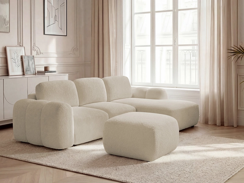 Ecksofa mit Hocker BOBOCHIC MONTAIGNE Ecksofa mit Hocker BOBOCHIC MONTAIGNE
