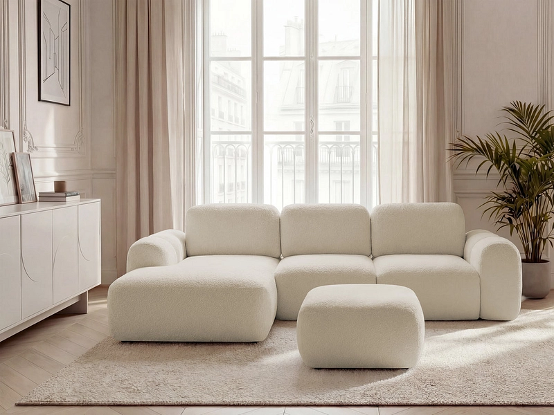 Ecksofa mit Hocker BOBOCHIC MONTAIGNE Ecksofa mit Hocker BOBOCHIC MONTAIGNE