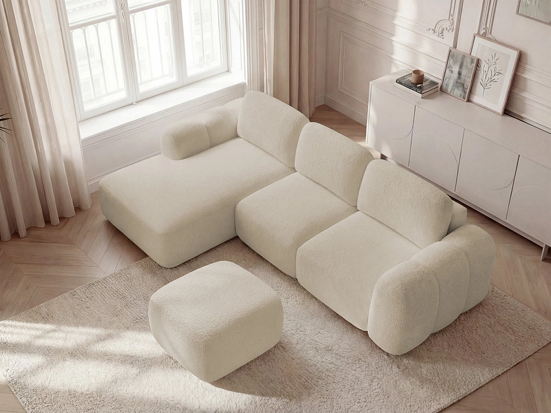 Ecksofa mit Hocker BOBOCHIC MONTAIGNE Ecksofa mit Hocker BOBOCHIC MONTAIGNE