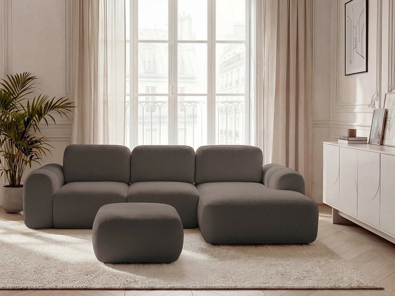 Ecksofa mit Hocker BOBOCHIC MONTAIGNE Ecksofa mit Hocker BOBOCHIC MONTAIGNE
