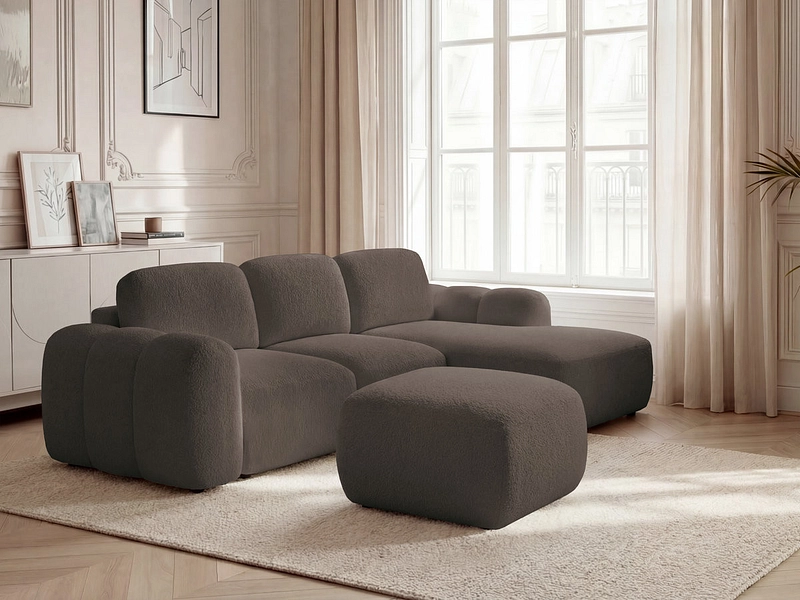 Ecksofa mit Hocker BOBOCHIC MONTAIGNE Ecksofa mit Hocker BOBOCHIC MONTAIGNE