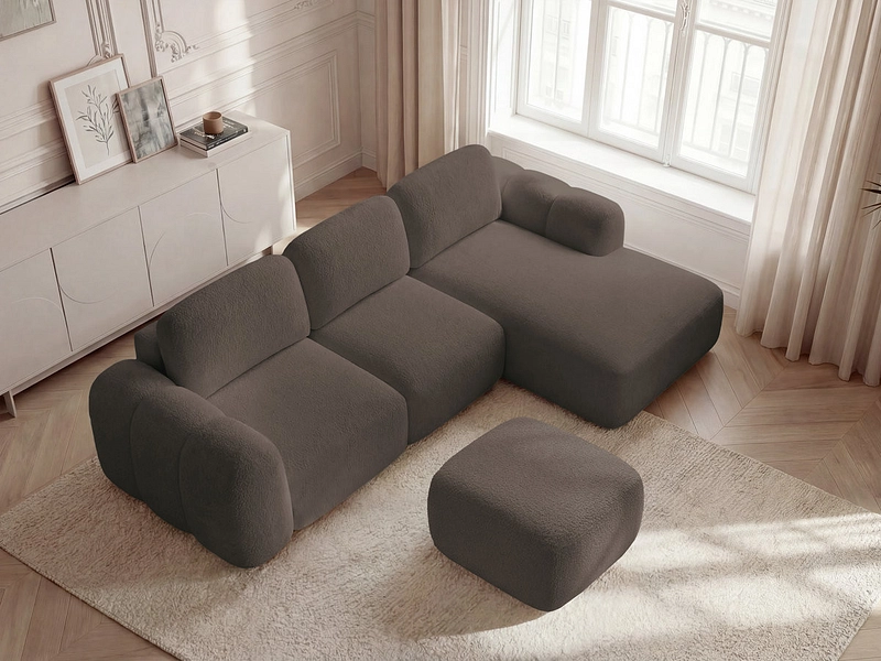 Ecksofa mit Hocker BOBOCHIC MONTAIGNE Ecksofa mit Hocker BOBOCHIC MONTAIGNE