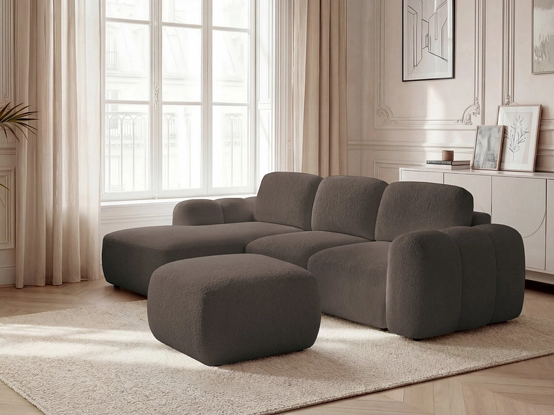 Ecksofa mit Hocker BOBOCHIC MONTAIGNE