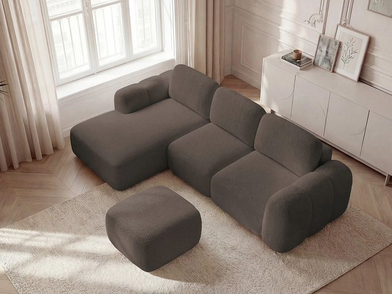 Ecksofa mit Hocker BOBOCHIC MONTAIGNE
