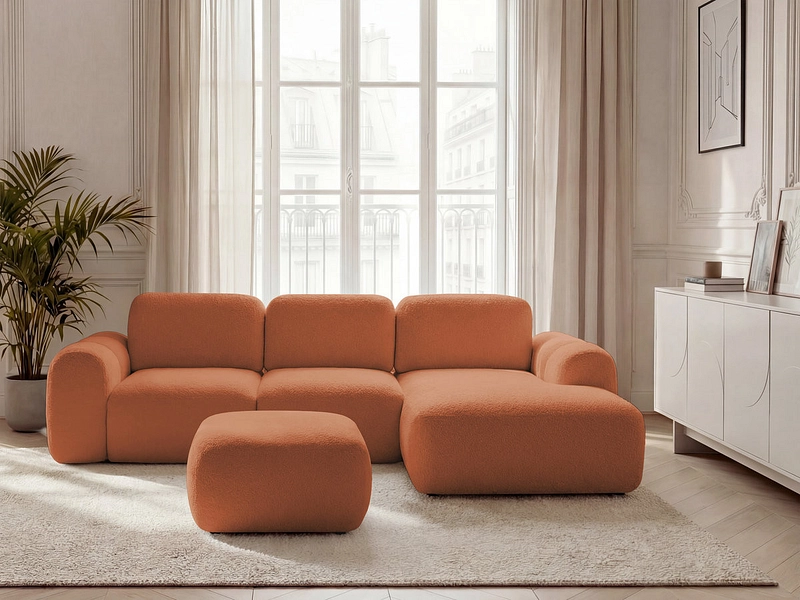 Ecksofa mit Hocker BOBOCHIC MONTAIGNE Ecksofa mit Hocker BOBOCHIC MONTAIGNE